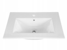 Meble łazienkowe FIJI WHITE 60, Umywalka jednokomorowa, Lustro, Lampka LED