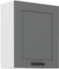 Meble kuchenne zestaw LUNA DUST GREY / BIAŁY kuchnia szafki 260cm