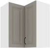 Szafka kuchenna górna narożna STILO 60x60 GN-72 (90°) 2F CLAYGREY/BIAŁY MAT