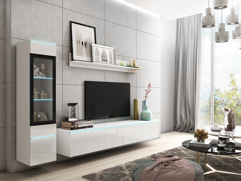 Komoda VERA 150 Biały / Biały Połysk