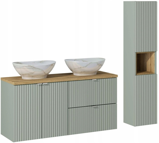 Blat łazienkowy 120cm, Meble łazienkowe DĄB COAST EVOKE