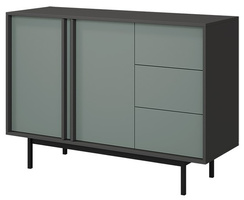 Komoda ALSY 7 123cm, Meble Pokojowe ALSY Antracyt / Aloes