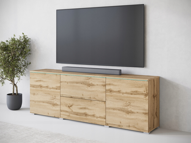 Szafka RTV VERA 181 Czarny Grafit