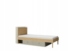 Łóżko YUKI 90x200cm, Łóżko 13 L/P, Meble Młodzieżowe YUKI