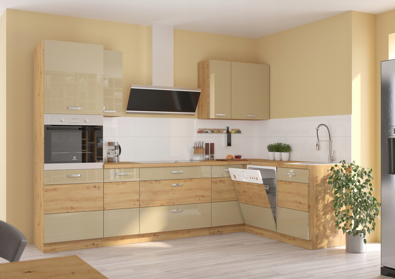 Front do zmywarki ARTISAN ZM 570 x 446 CAPPUCCINO POŁYSK / DĄB ARTISAN