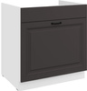 Szafka kuchenna dolna STILO 80 ZL 1S BB GRAFIT MAT/BIAŁY MAT