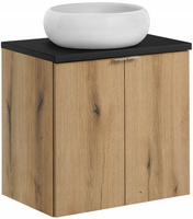 Zestaw meblowy 60cm, blat, umywalka, Meble łazienkowe NOVA Dąb Coast Evoke